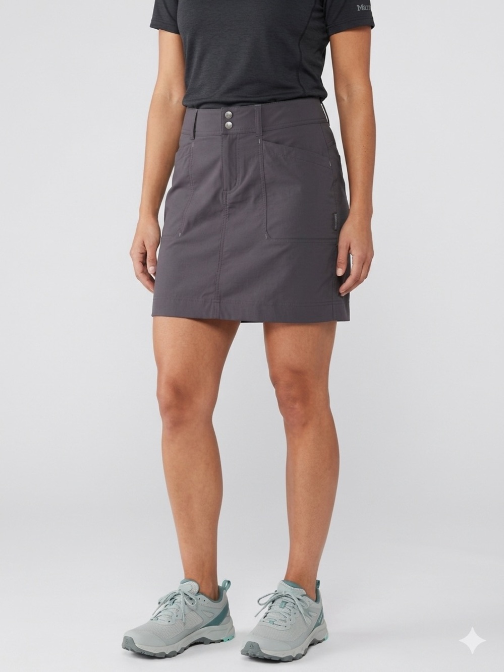 Marmot Charcoal Gray Active Stretch Skort